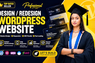design, redesign, recreate or build a professional wordpress website