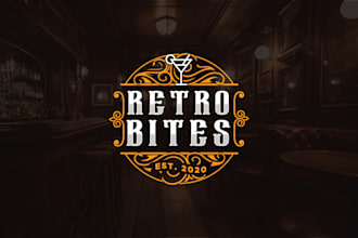 create retro, classic, badge and vintage logo design