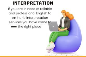 do professional english to amharic interpretation