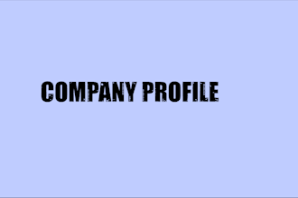 design company profile, business brochure and booklet
