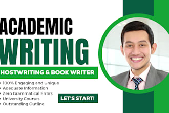 do academic editing, ghostwriting, book formatting, academic writing, genomics