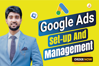 setup, manage google search ads PPC, display, remarketing, performance max, pmax