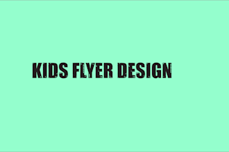 design kids flyer, event, party, birthday festival and  winter holiday flyer