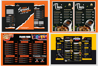 restaurant food menu card design and price list