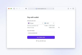 integrate crypto payment option into your website and payment link, 2d processor
