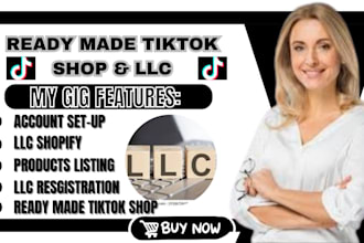 setup USA tiktok shop account do USA llc registration for USA and non resident