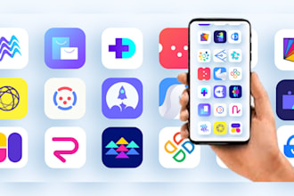 design exclusive mobile icon, website icon, logo design