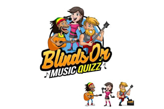 design very fun online music game logo