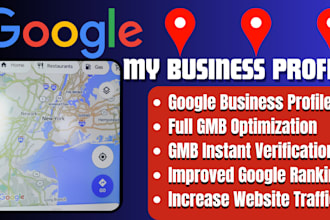 setup and optimize google my business profile local SEO reinstate suspended gmb