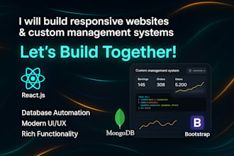 build responsive websites and custom management systems