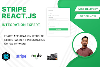 integrate stripe payment  in react laravel node js  apis