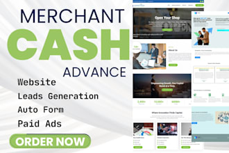 design high converting mca website mca leads, get mca leads sales funnel page