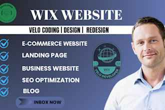 develop interactive wix studio website, wix website design, wix velo coding