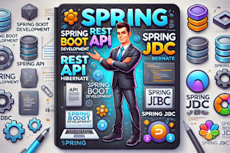 spring boot, rest API, spring jbdc, hibernate projects in java