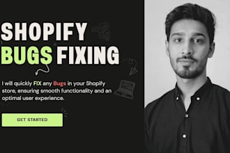 fix shopify store bugs, theme customization liquid coding