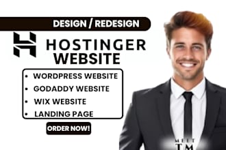 design, redesign hostinger website, webshop, weebly, wix ecommerce, godaddy, wix