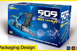 do premium product label, box package, pouch bag design