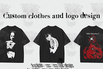 create streetwear design for you merch design