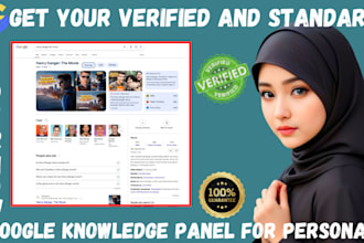 create a standard google knowledge panel, knowledgepanel for personal or company