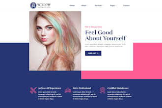 create hair salon, tattoo, nail website for your business