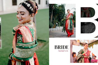 do perfect and fast wedding album design, event photo design
