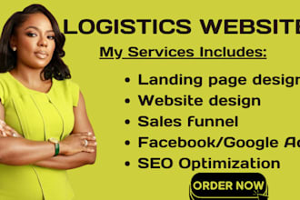build logistics website, freight, truck dispatch, shipping with tracking