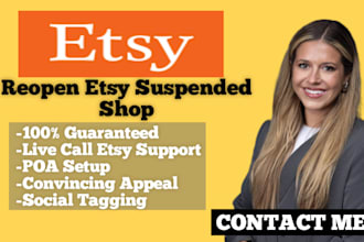 do etsy reinstatement etsy suspended and etsy appeal letter to reopen etsy shop