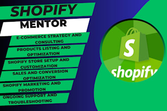be your ecommerce shopify marketing coach, mentor and consultant