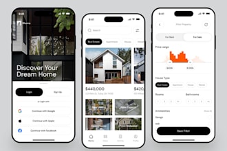 build real estate app, property buy and selling app renting app