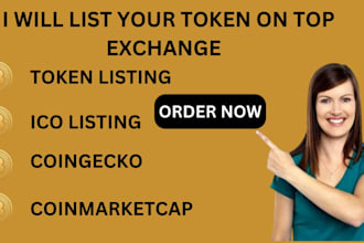 list your crypto token or coin on coinmarketcap or coingecko