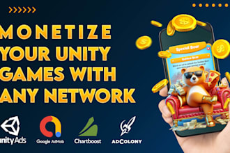 integrate any ads, mediation network and iap for unity game