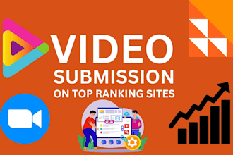give unique high quality 90 video submission backlinks