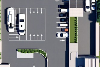 do parking lot, site layout plan, rv parking, driveway,  garage design