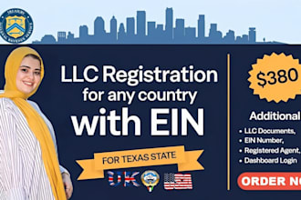 get your ein, government contract, llc registration, 501c3, itin, llc formation