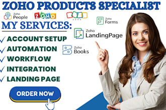setup zoho fsm zoho people zoho website zoho forms zoho books zoho landing page