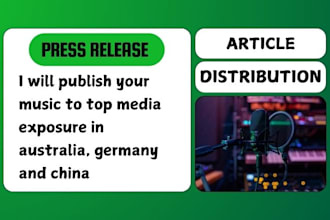 publish your music to top media exposure in australia, germany and china