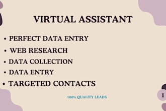 da data entry b2b lead generation data scraping