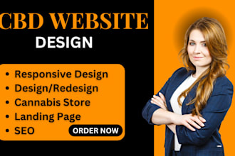 design cbd website cbd shopify store cannabis website SEO optimized
