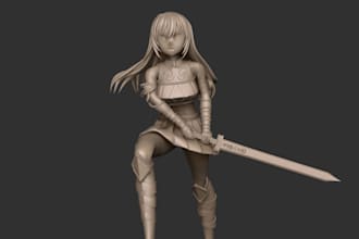 sculpt 3d toy miniature,table top action figure, fix stl file,cnc printing model