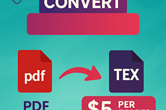 convert PDF, doc or any document into latex, overleaf
