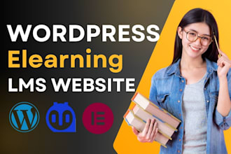 build lms website, school, education, and elearning wordpress website