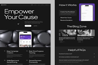 create crowdfunding website donation website charity website fundraising website