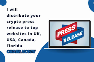 distribute your crypto press release to top websites in UK, USA, canada, florida