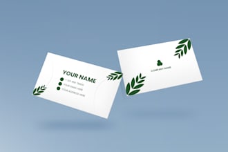 produce simple business card design for your company