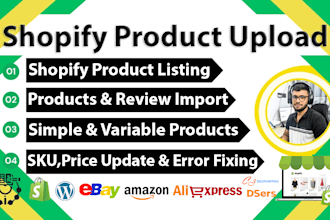 do shopify product upload shopify data entry shopify product lister