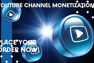 do complete youtube channel monetization, organic promotion