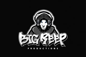 design dj, music, band, rap, and brand logo