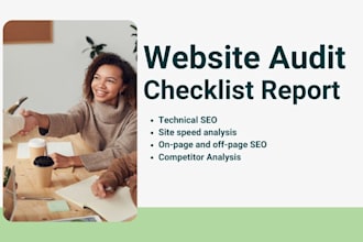 create an expert seo audit report with long term action plan to rank high