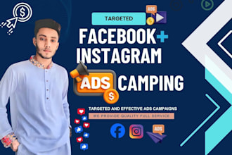 manage targeted facebook ads campaign, ig ads and fb ads advertising,