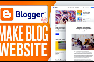 create and build a professional blogspot website on blogger